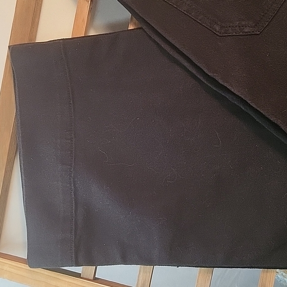 Quince BLACK Stretch Twill Cotton Wide Leg Pants - Picture 5 of 7